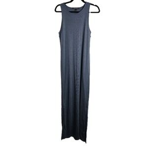 Scotch & Soda Ribbed Maxi Dress‎ Women's Size Large Blue Gray